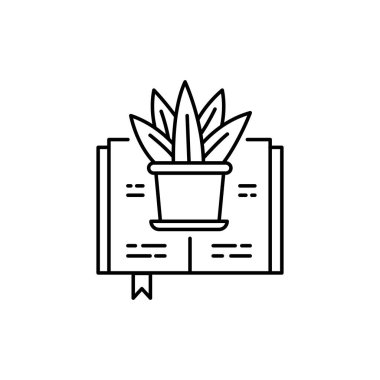 Botanik renkli çizgi simgesi. İzole vektör elementi. Web sayfası, mobil uygulama, tanıtım için resim çizelgesi