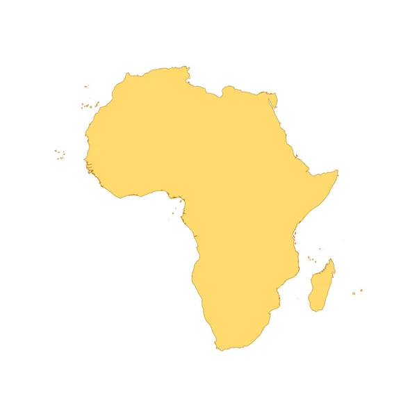 Karta över Afrika färg linje element. Landets gräns. — Stock vektor