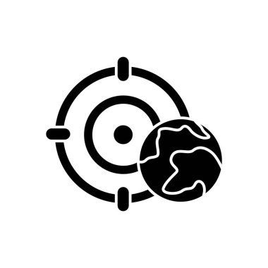 Kurumsal sosyal sorumluluk işareti. Sürdürülebilir Kalkınma Hedefleri illüstrasyonu. SDG. Reklam, internet, mobil uygulama ve tanıtım için Pictogram. Vektör ögesi.