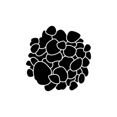 Tütsü rengi çizgisi simgesi. Temel yağlar meyve tohumları. Web sayfası için piktogram, mobil uygulama, tanıtım. UI UX GUI tasarım elemanı. Düzenlenebilir vuruş.