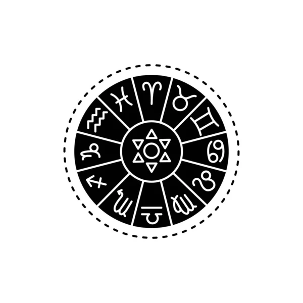 Значок Кольорової Лінії Символу Гороскопа Ізольований Векторний Елемент Контурна Піктограма — стоковий вектор