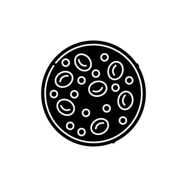 Kan şekeri renk ikonu. Diyabet. Yapısal kimyasal formül kavramı. Vejetaryen yaşam tarzı. Düzenlenebilir vuruş.