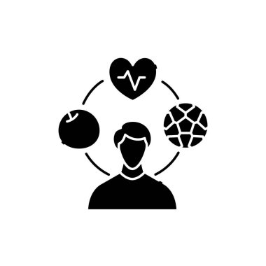 Rahat yaşam tarzı renk çizgisi simgesi. Kendine hayat kur. Web sayfası için piktogram, mobil uygulama, tanıtım. UI UX GUI tasarım elemanı. Düzenlenebilir vuruş.