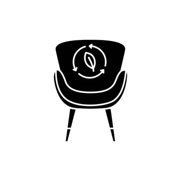 Eco Stuhl Farbe Linie Symbol Piktogramm Für Webseite Mobile App — Stockvektor