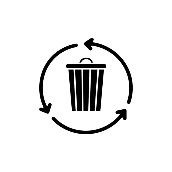 Eco Basura Icono Línea Color Pictograma Para Página Web Aplicación — Archivo Imágenes Vectoriales