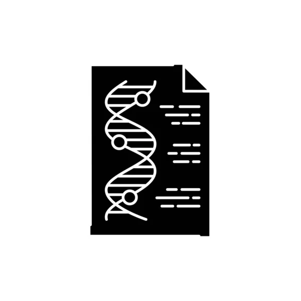 Genetische Diagnose Olor Line Icon Medizinische Untersuchung Piktogramm Für Webseite — Stockvektor