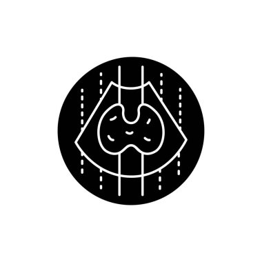 Endokrinoloji renk çizgisi simgesi. Web sayfası için piktogram, mobil uygulama, tanıtım. UI UX GUI tasarım elemanı. Düzenlenebilir vuruş.