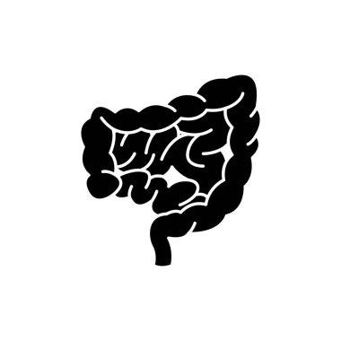 İnsan bağırsakları renk çizgisi simgesi. Web sayfası için piktogram, mobil uygulama, tanıtım. UI UX GUI tasarım elemanı. Düzenlenebilir vuruş.