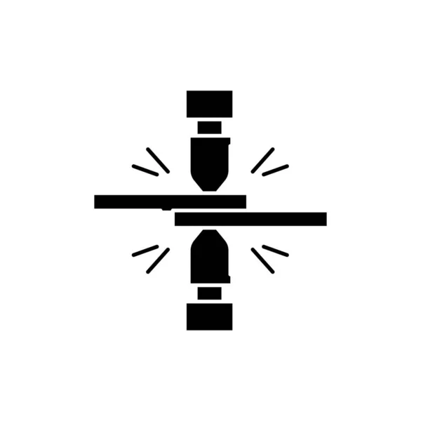 Иконка Линии Сварки Пятном Пиктограмма Веб Страницы Мобильного Приложения Промо — стоковый вектор