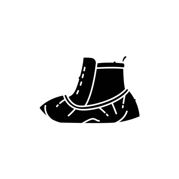 Zapato Cubre Icono Línea Color Incapacidad Elemento Vectorial Aislado Esquema — Vector de stock