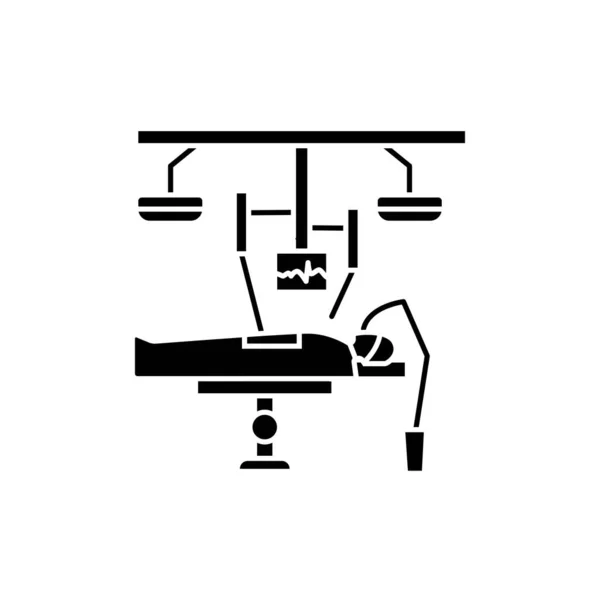 Icône Ligne Couleur Chirurgie Robotique Pictogramme Pour Page Web Application — Image vectorielle