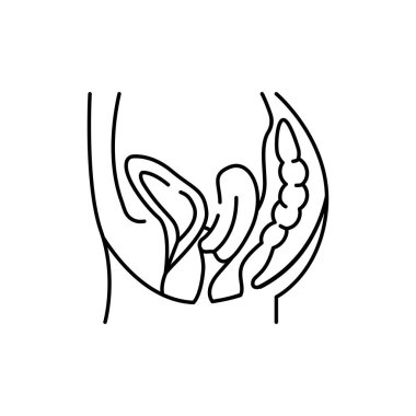 Organ sarkması renk çizgisi simgesi. İnsan hastalıkları. Web sayfası, mobil uygulama, tanıtım için resim grafiği.