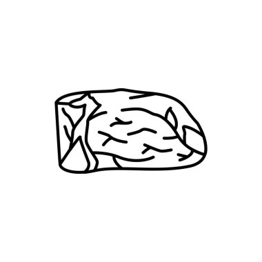 Biftek renginde simge. Et doğrama. Web sayfası, mobil uygulama, tanıtım için resim grafiği.