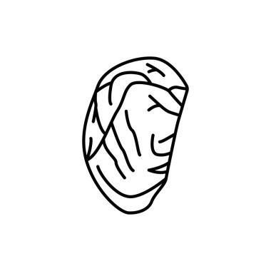 Ribeye beef steak color line icon. Cutting meat. Pictogram for web page, mobile app, promo.