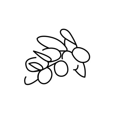 Argan bitki renk çizgisi simgesi. Web sayfası, mobil uygulama, tanıtım için resim grafiği.