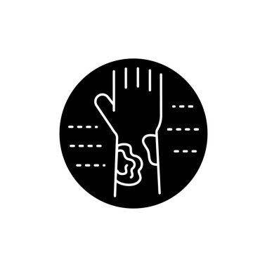 Lichen planus renk çizgisi simgesi. Dermatoloji hastalığı. İzole vektör elementi. Web sayfası, mobil uygulama, tanıtım için resim çizelgesi