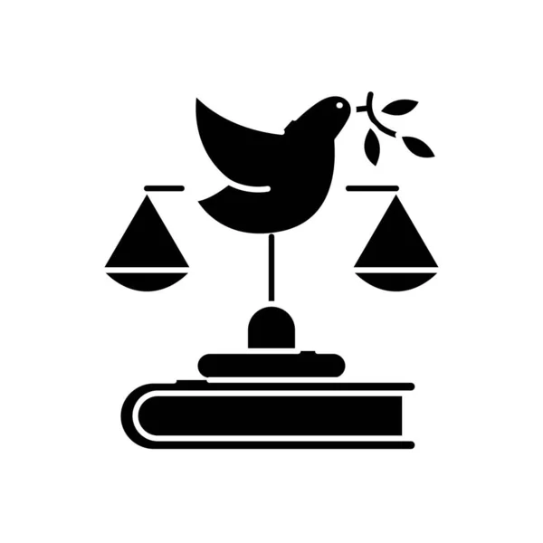 Peace Justice Strong Institutions Color Icon —  Vetores de Stock