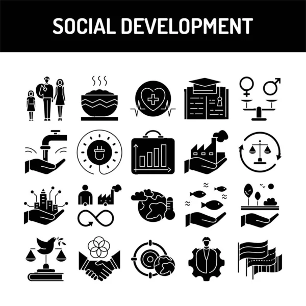 Corporate Social Responsibility Sign Sustainable Development Goals Illustration — Stock Vector