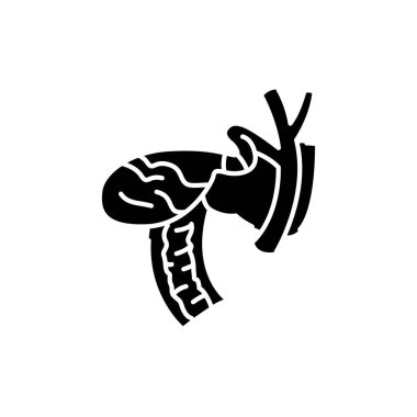 Sidik torbası renk çizgisi simgesi. İnsan hastalıkları. Web sayfası, mobil uygulama, tanıtım için resim grafiği.