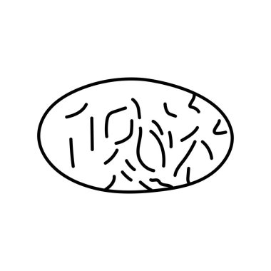 Charoite renk çizgisi simgesi. Değerli taşlar. Web sayfası, mobil uygulama, tanıtım için resim grafiği.