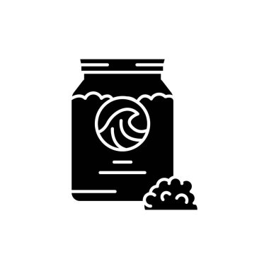 Banyo tuzu rengi ikonu. Kozmetik ürünü. Web sayfası, mobil uygulama, tanıtım için resim grafiği.