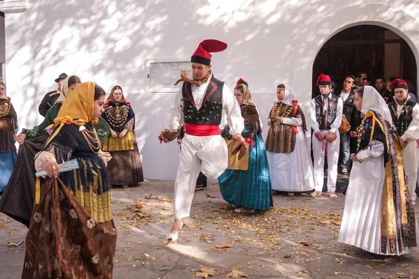 folklor dans tipik Ibiza İspanya