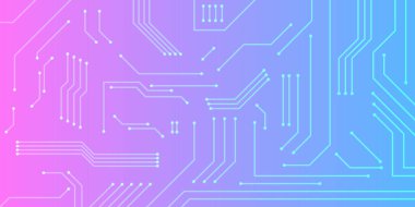 Soyut fütüristik devre bilgisayar internet teknolojisi panosu. Vektör EPS 10.