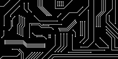 Soyut fütüristik devre bilgisayar internet teknolojisi panosu. Vektör EPS 10.