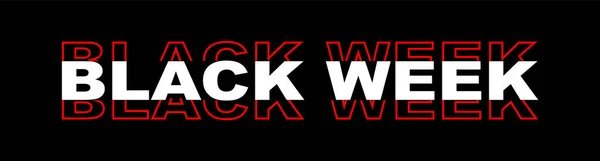 Siyah hafta reklam afişi. Vektör EPS 10.