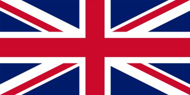 İngiliz bayrağı. Büyük Britanya 'nın doğru bayrağının temsilcisi.