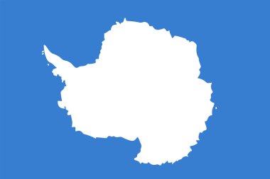 Antarktika renklerinin ve orantılarının bayrağı. Vektör illüstrasyonu EPS 10.