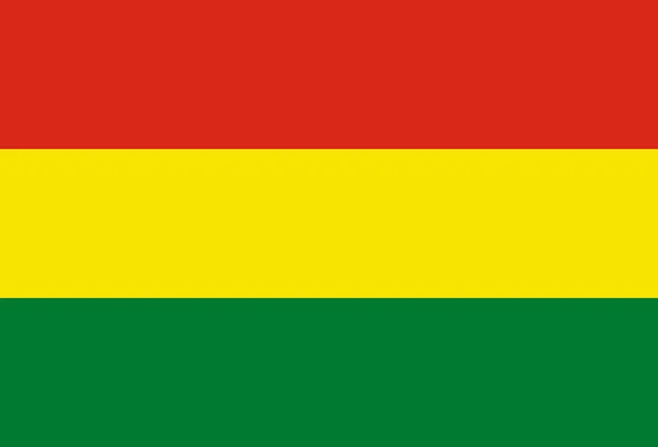 Národní Bolívijská Vlajka Oficiální Barvy Proporce Správně Bolívie Vlajka Vektorová — Stockový vektor