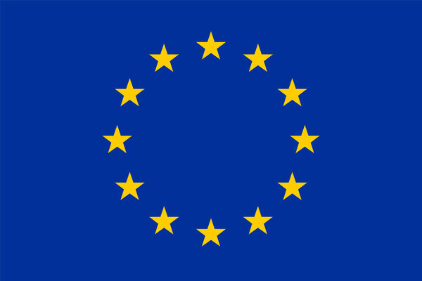 The official european union flag, official colors and proportion correctly. European union flag. Vector illustration. EPS10.