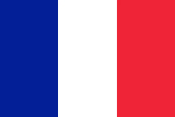 Ulusal Fransa Bayrağı Resmi Renkler Doğru Orantı Fransa Bayrağı Vektör — Stok Vektör