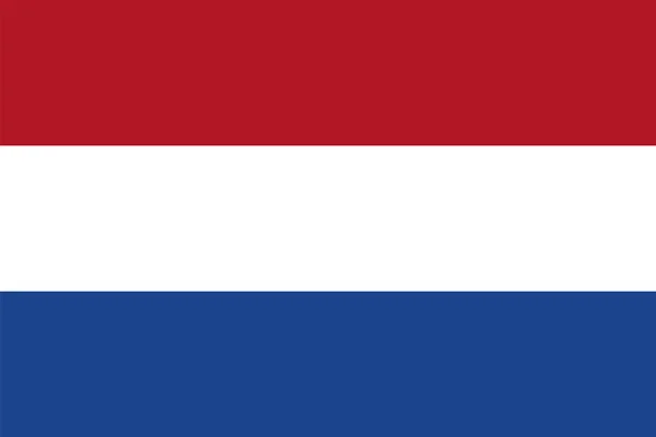 Bandiera Olandese Colori Ufficiali Proporzione Corretta Bandiera Olandese Illustrazione Vettoriale — Vettoriale Stock