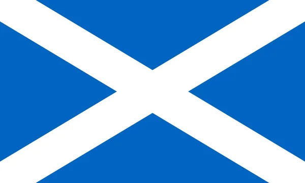 Nationell Skottland Flagga Officiella Färger Och Proportioner Korrekt Skottlands Flagga — Stock vektor