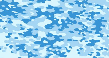 Askeri kamuflaj, mavi ordu avı. Vektör EPS 10.