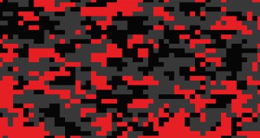 Vektör kamuflaj askeri dokusu arka plan askeri kırmızı piksel. EPS 10