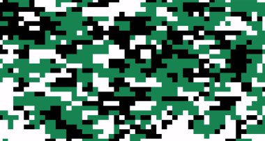 Vektör kamuflaj askeri dokusu asker yeşil piksel. EPS 10