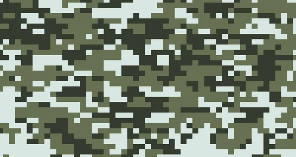 Vector Camuflaje Militar Textura Fondo Soldado Píxel Verde Eps — Archivo Imágenes Vectoriales