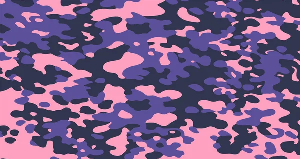 Печать Текстуры Военной Камуфляжной Армии Фиолетовой Охоты Векторная Eps — стоковый вектор