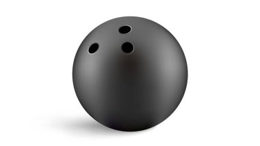 Bowling topu simgesi. Bowling topu vektör simgesine şeffaf arka plan için gerçekçi çizimi
