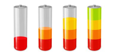 Batarya tam güç enerji seviyesi. Batarya göstergesini şarj et. Düşük enerjili mibile yakıtı.