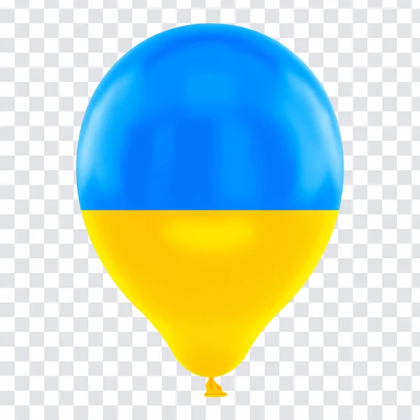 Ballong i traditionell färg ukrainska flagga. — Stock vektor