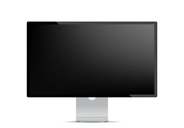 Studio Display computer monitor mockup isolated on white background front view. Vector illustration — Stock Vector