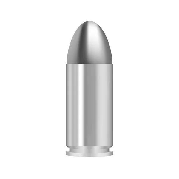 Gun Bullet Vector Isolated Illustration Bullet — Stock Vector