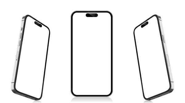 Gerçekçi bir akıllı telefon modeli. ui ux sunumu için vektör akıllı telefon modeli