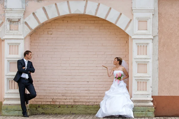 Die Hochzeit, zwei junge Männer — Stockfoto