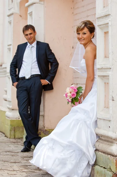 The wedding, two young men — Stock Photo, Image