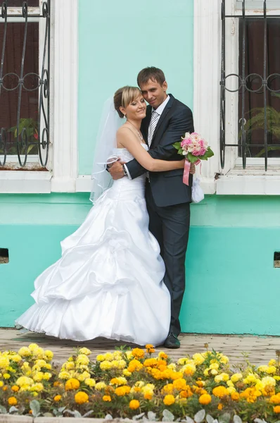 Die Hochzeit, zwei junge Männer — Stockfoto